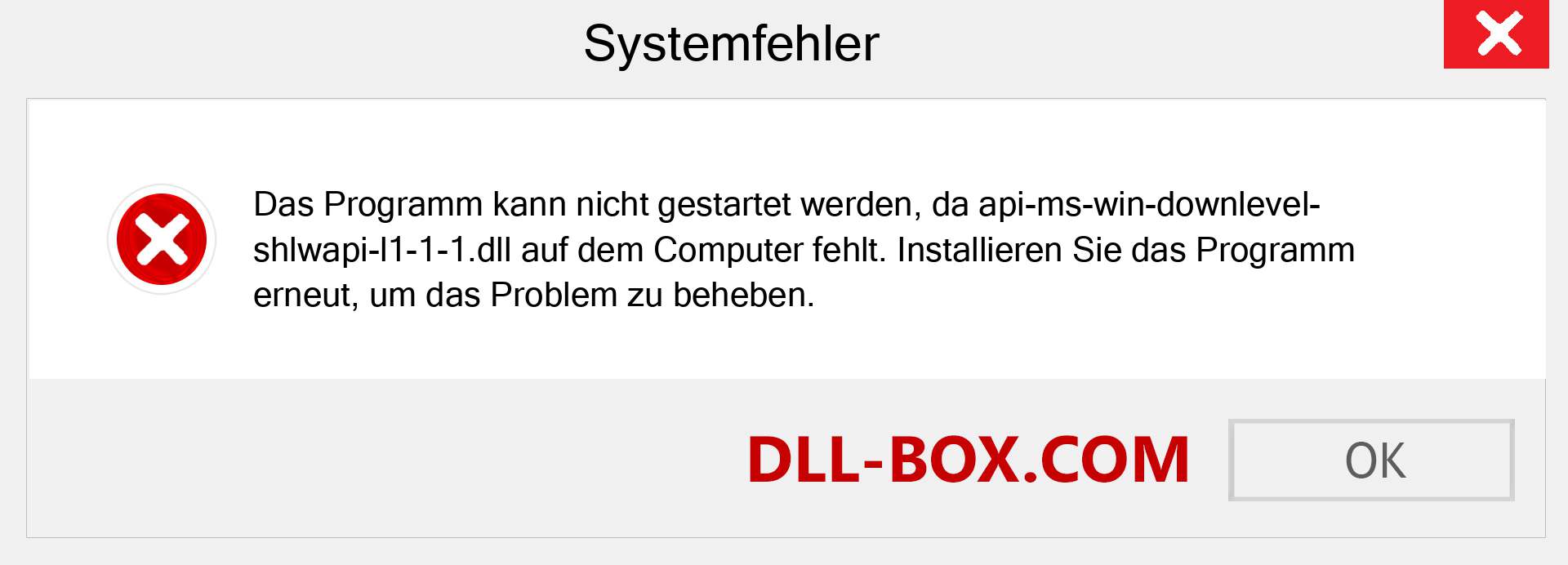 api-ms-win-downlevel-shlwapi-l1-1-1.dll-Datei fehlt?. Download für Windows 7, 8, 10 - Fix api-ms-win-downlevel-shlwapi-l1-1-1 dll Missing Error unter Windows, Fotos, Bildern