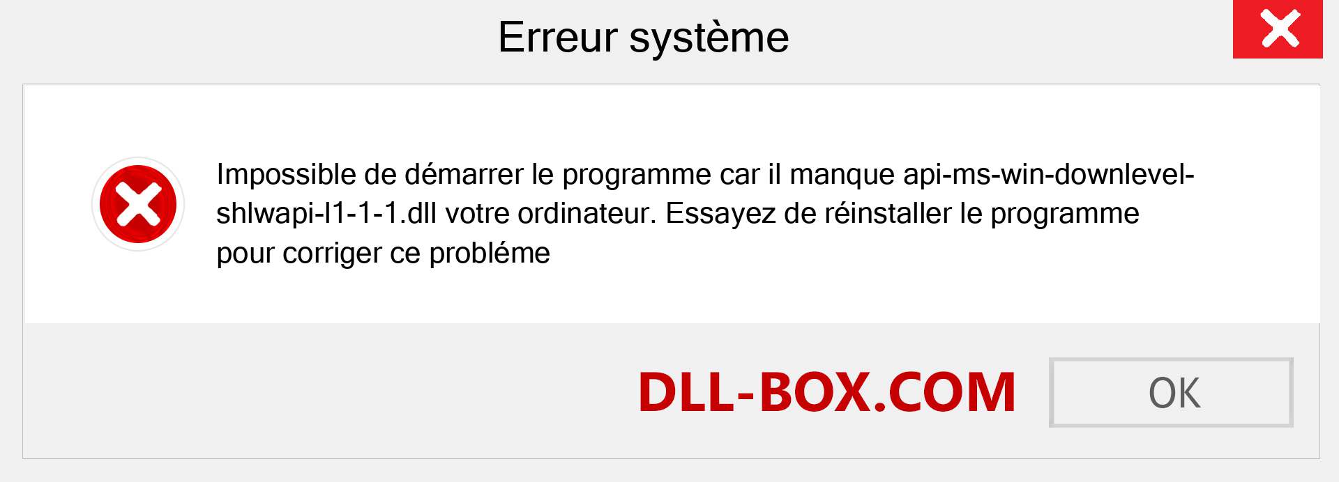 Le fichier api-ms-win-downlevel-shlwapi-l1-1-1.dll est manquant ?. Télécharger pour Windows 7, 8, 10 - Correction de l'erreur manquante api-ms-win-downlevel-shlwapi-l1-1-1 dll sur Windows, photos, images