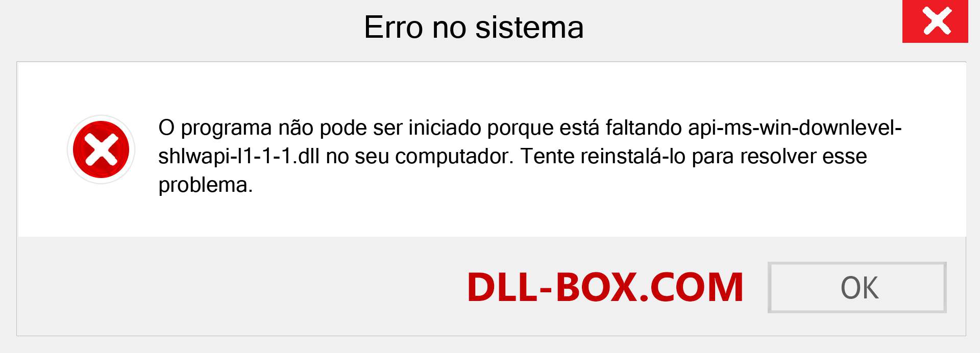 Arquivo api-ms-win-downlevel-shlwapi-l1-1-1.dll ausente ?. Download para Windows 7, 8, 10 - Correção de erro ausente api-ms-win-downlevel-shlwapi-l1-1-1 dll no Windows, fotos, imagens